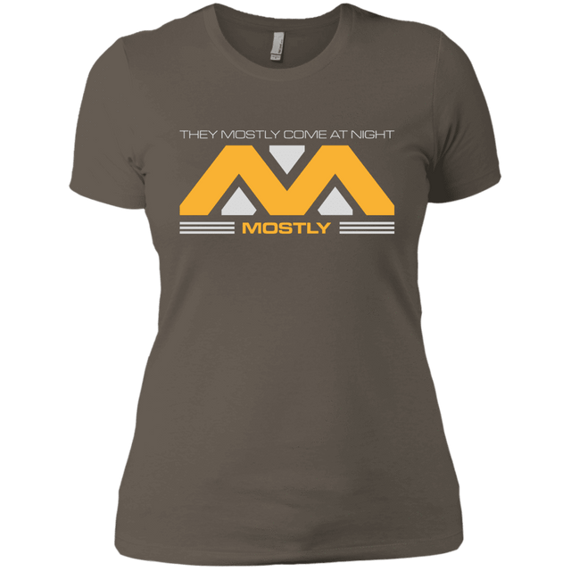 T-Shirts Warm Grey / X-Small They Mostly Come At Night Mostly Women's Premium T-Shirt