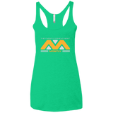 T-Shirts Envy / X-Small They Mostly Come At Night Mostly Women's Triblend Racerback Tank