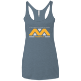 T-Shirts Indigo / X-Small They Mostly Come At Night Mostly Women's Triblend Racerback Tank