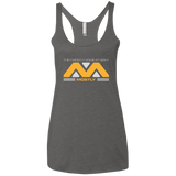 T-Shirts Premium Heather / X-Small They Mostly Come At Night Mostly Women's Triblend Racerback Tank