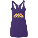 T-Shirts Purple / X-Small They Mostly Come At Night Mostly Women's Triblend Racerback Tank
