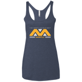T-Shirts Vintage Navy / X-Small They Mostly Come At Night Mostly Women's Triblend Racerback Tank