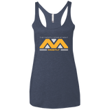 T-Shirts Vintage Navy / X-Small They Mostly Come At Night Mostly Women's Triblend Racerback Tank