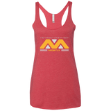 T-Shirts Vintage Red / X-Small They Mostly Come At Night Mostly Women's Triblend Racerback Tank