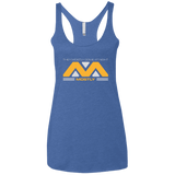 T-Shirts Vintage Royal / X-Small They Mostly Come At Night Mostly Women's Triblend Racerback Tank