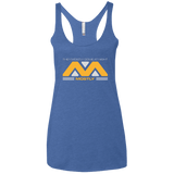 T-Shirts Vintage Royal / X-Small They Mostly Come At Night Mostly Women's Triblend Racerback Tank