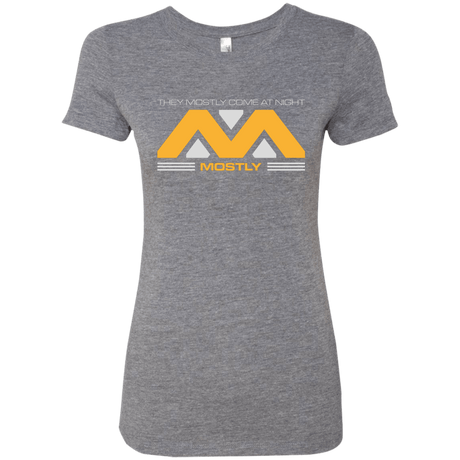 T-Shirts Premium Heather / Small They Mostly Come At Night Mostly Women's Triblend T-Shirt