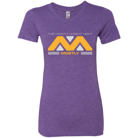 T-Shirts Purple Rush / Small They Mostly Come At Night Mostly Women's Triblend T-Shirt