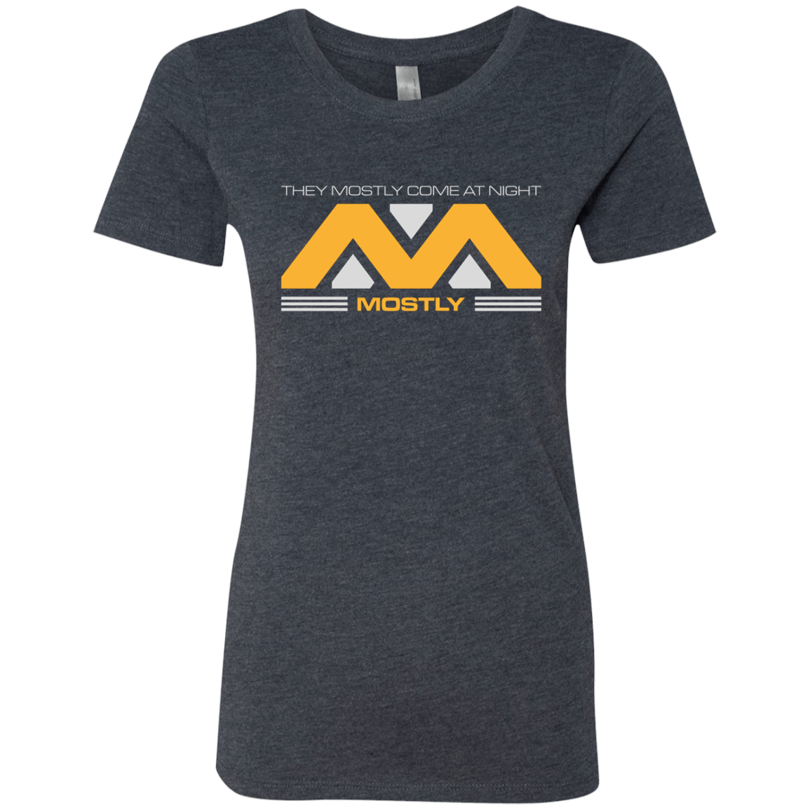 T-Shirts Vintage Navy / Small They Mostly Come At Night Mostly Women's Triblend T-Shirt