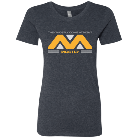 T-Shirts Vintage Navy / Small They Mostly Come At Night Mostly Women's Triblend T-Shirt