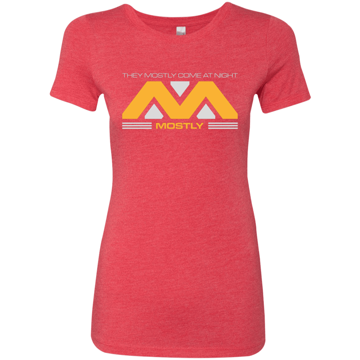 T-Shirts Vintage Red / Small They Mostly Come At Night Mostly Women's Triblend T-Shirt