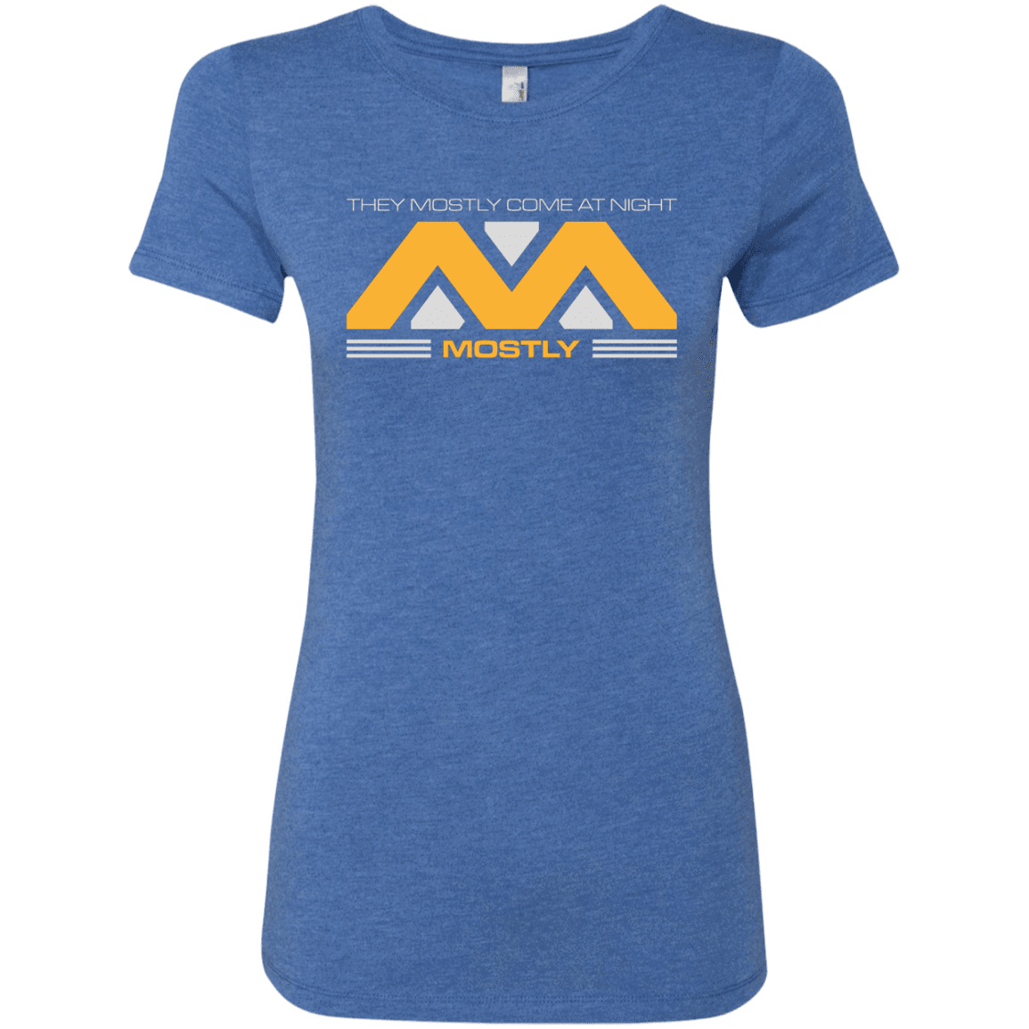 T-Shirts Vintage Royal / Small They Mostly Come At Night Mostly Women's Triblend T-Shirt