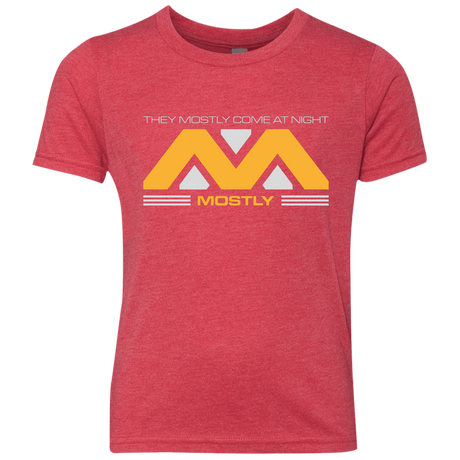 T-Shirts Vintage Red / YXS They Mostly Come At Night Mostly Youth Triblend T-Shirt