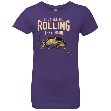 T-Shirts Purple Rush / YXS They See Me Rollin Girls Premium T-Shirt