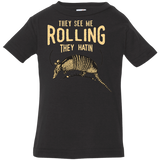 T-Shirts Black / 6 Months They See Me Rollin Infant Premium T-Shirt
