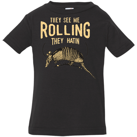 T-Shirts Black / 6 Months They See Me Rollin Infant Premium T-Shirt