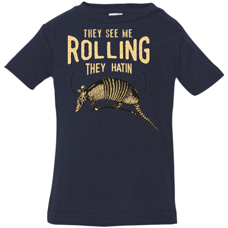 T-Shirts Navy / 6 Months They See Me Rollin Infant Premium T-Shirt