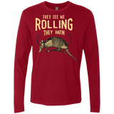 T-Shirts Cardinal / Small They See Me Rollin Men's Premium Long Sleeve