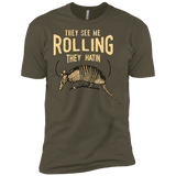 T-Shirts Military Green / X-Small They See Me Rollin Men's Premium T-Shirt