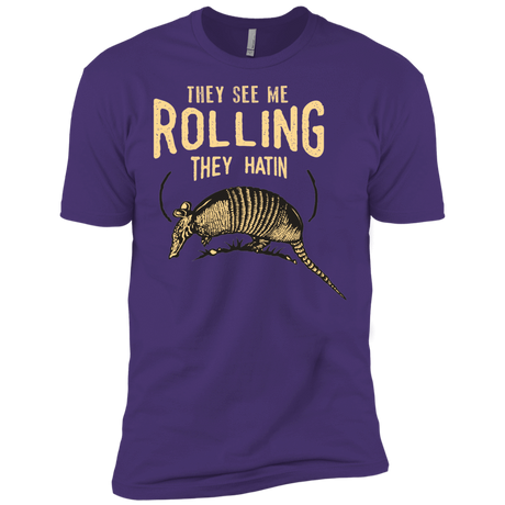 T-Shirts Purple / X-Small They See Me Rollin Men's Premium T-Shirt