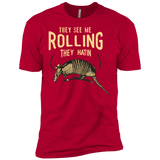 T-Shirts Red / X-Small They See Me Rollin Men's Premium T-Shirt