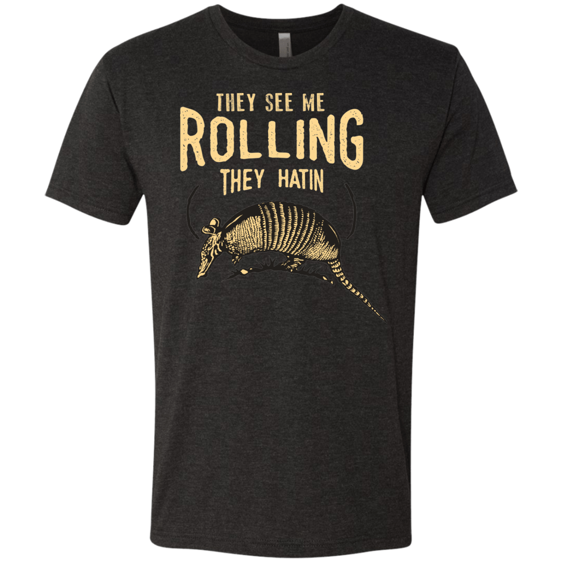 T-Shirts Vintage Black / Small They See Me Rollin Men's Triblend T-Shirt