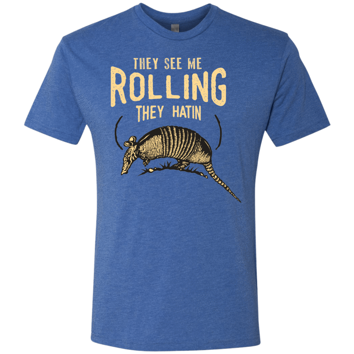 T-Shirts Vintage Royal / Small They See Me Rollin Men's Triblend T-Shirt