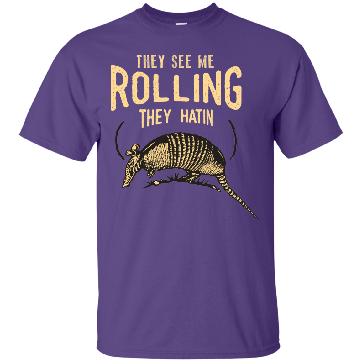 T-Shirts Purple / Small They See Me Rollin T-Shirt
