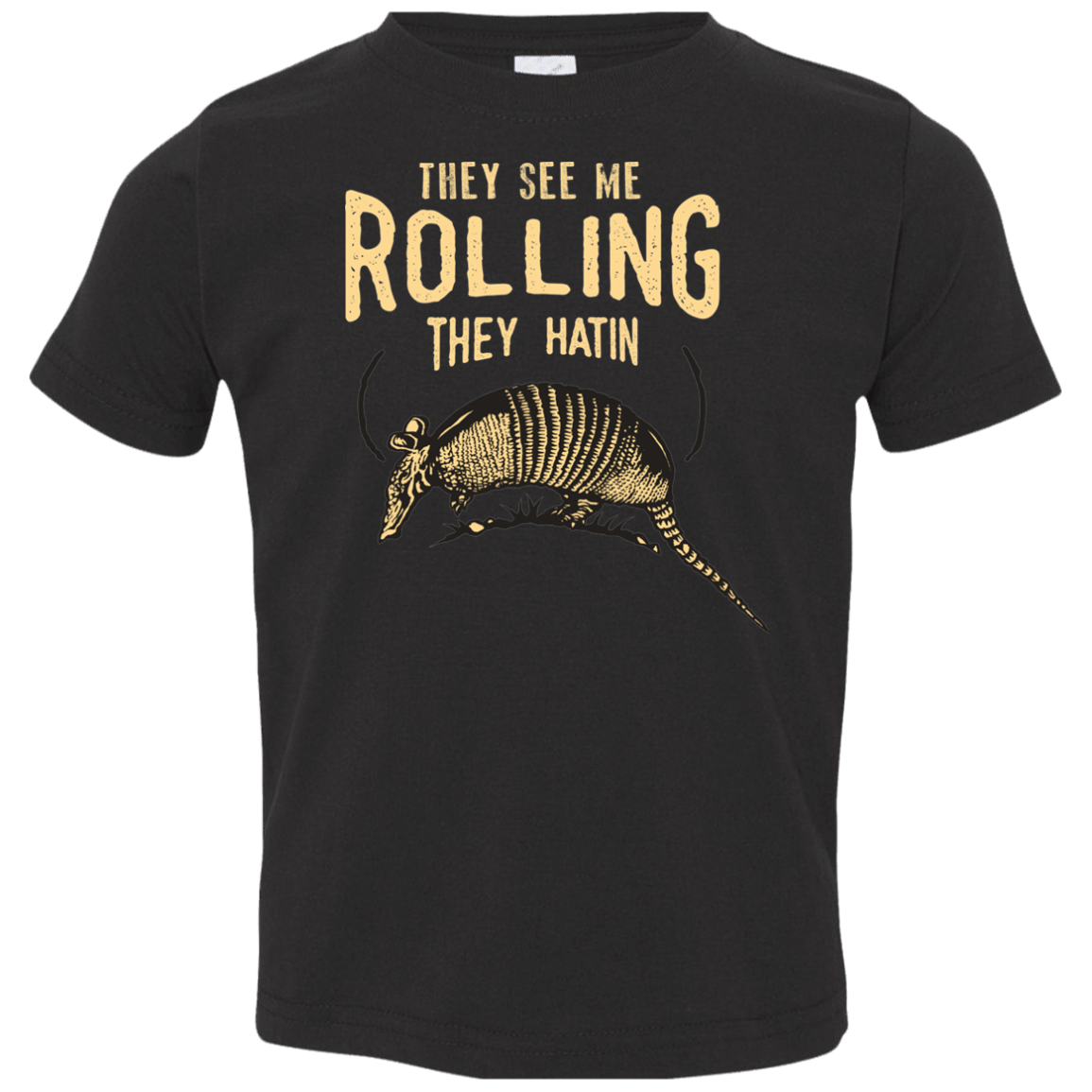 T-Shirts Black / 2T They See Me Rollin Toddler Premium T-Shirt