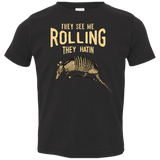 T-Shirts Black / 2T They See Me Rollin Toddler Premium T-Shirt