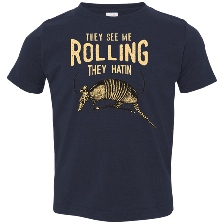 T-Shirts Navy / 2T They See Me Rollin Toddler Premium T-Shirt