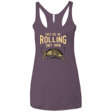 T-Shirts Vintage Purple / X-Small They See Me Rollin Women's Triblend Racerback Tank