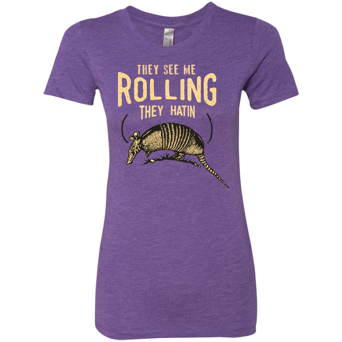 T-Shirts Purple Rush / Small They See Me Rollin Women's Triblend T-Shirt