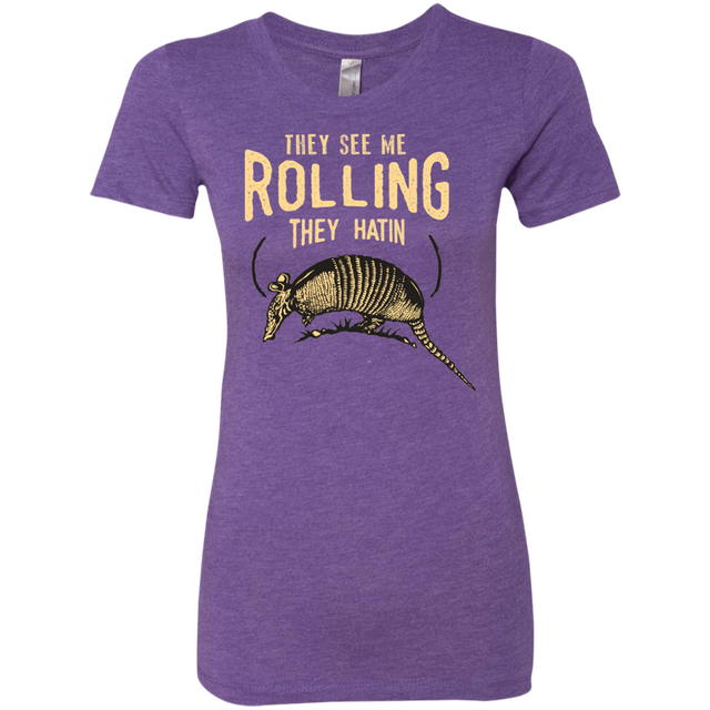 T-Shirts Purple Rush / Small They See Me Rollin Women's Triblend T-Shirt