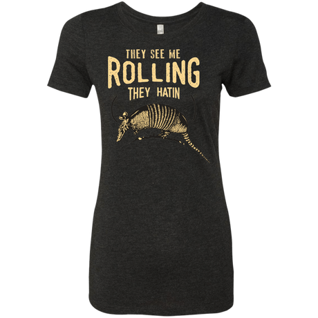 T-Shirts Vintage Black / Small They See Me Rollin Women's Triblend T-Shirt