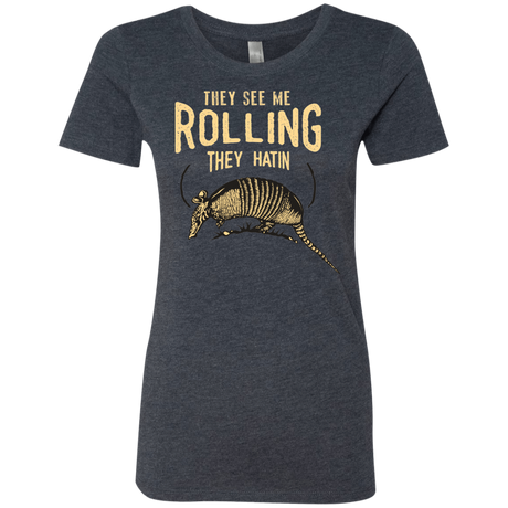 T-Shirts Vintage Navy / Small They See Me Rollin Women's Triblend T-Shirt