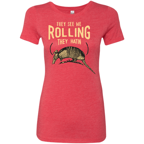 T-Shirts Vintage Red / Small They See Me Rollin Women's Triblend T-Shirt