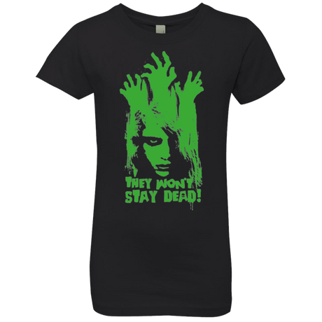 T-Shirts Black / YXS They Wont Stay Dead Girls Premium T-Shirt