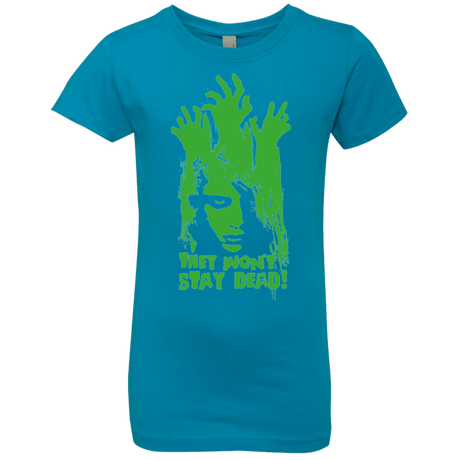 T-Shirts Turquoise / YXS They Wont Stay Dead Girls Premium T-Shirt