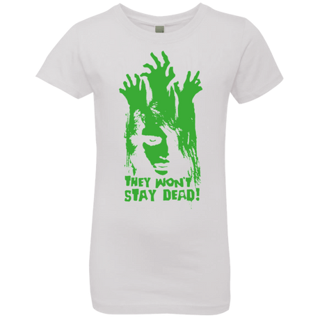 T-Shirts White / YXS They Wont Stay Dead Girls Premium T-Shirt