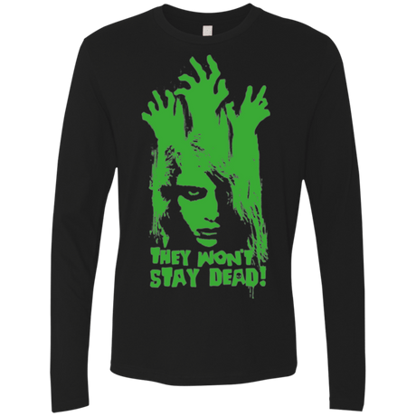 T-Shirts Black / Small They Wont Stay Dead Men's Premium Long Sleeve