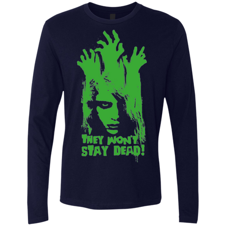 T-Shirts Midnight Navy / Small They Wont Stay Dead Men's Premium Long Sleeve