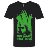 T-Shirts Black / X-Small They Wont Stay Dead Men's Premium V-Neck