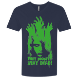 T-Shirts Midnight Navy / X-Small They Wont Stay Dead Men's Premium V-Neck