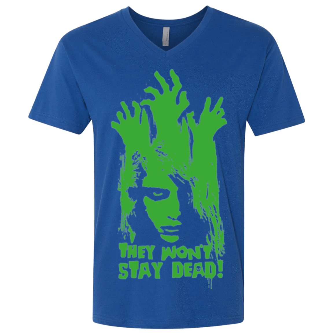 T-Shirts Royal / X-Small They Wont Stay Dead Men's Premium V-Neck