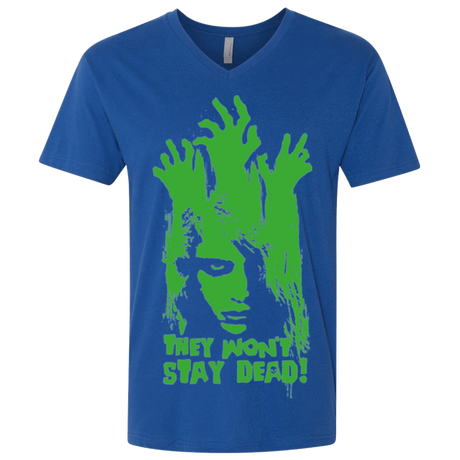 T-Shirts Royal / X-Small They Wont Stay Dead Men's Premium V-Neck