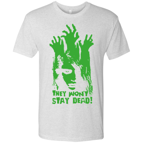 T-Shirts Heather White / Small They Wont Stay Dead Men's Triblend T-Shirt