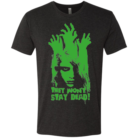 T-Shirts Vintage Black / Small They Wont Stay Dead Men's Triblend T-Shirt