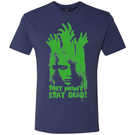 T-Shirts Vintage Navy / Small They Wont Stay Dead Men's Triblend T-Shirt