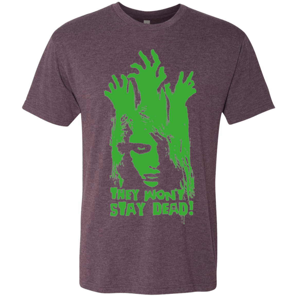 T-Shirts Vintage Purple / Small They Wont Stay Dead Men's Triblend T-Shirt